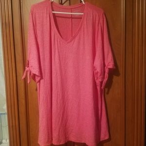 Lane Bryant Hacci Tie-Sleeve Swing Tee NWT
